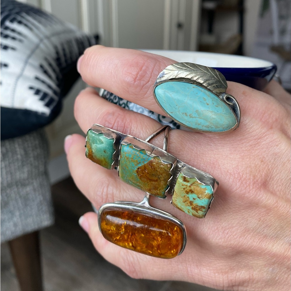 Vintage Navajo Turquoise Ring - Picture 16 of 16